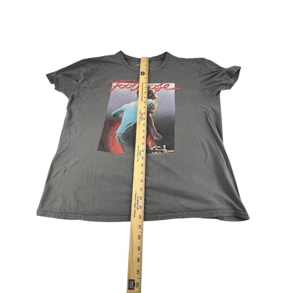 Footloose Graphic T-Shirt Gray Cotton Relaxed Fit Unisex Movie Merch XL Oversize - Picture 4 of 12
